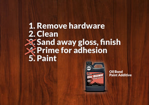 How To Paint Stained Wood: From Five Steps To Three